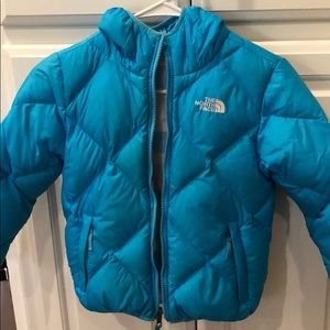 Northface girls size 7/8 reversible jacket